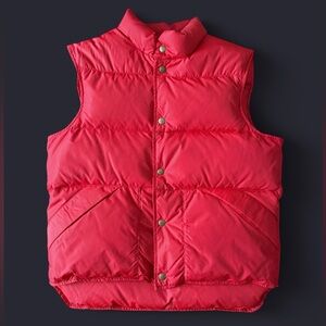 VINTAGE L.L.Bean Goose Down Red Puffer Vest Men’s size M made in USA